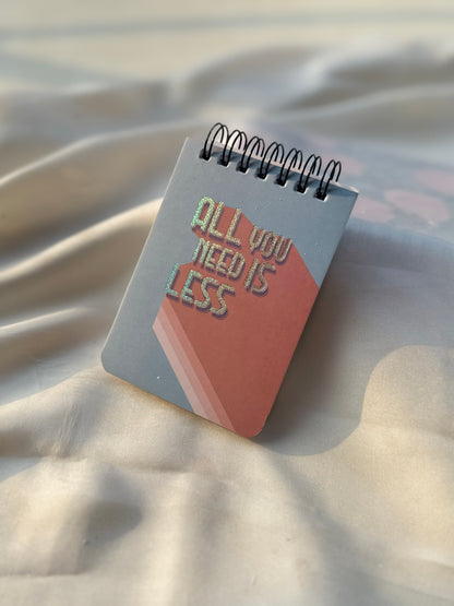 Mini pocket sized lined draft pad