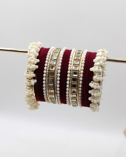 Naqsh-e-Khawab Bangles-4-Red