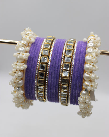 Rang-e-Noor Bangles-4-Purple
