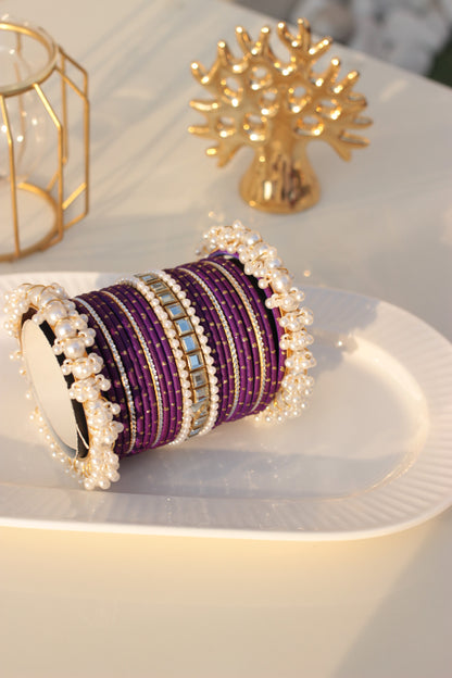 Noor e Khaas Bangles purple