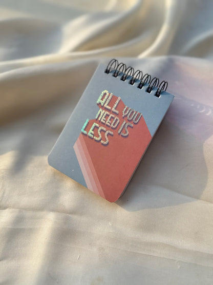 Mini pocket sized lined draft pad
