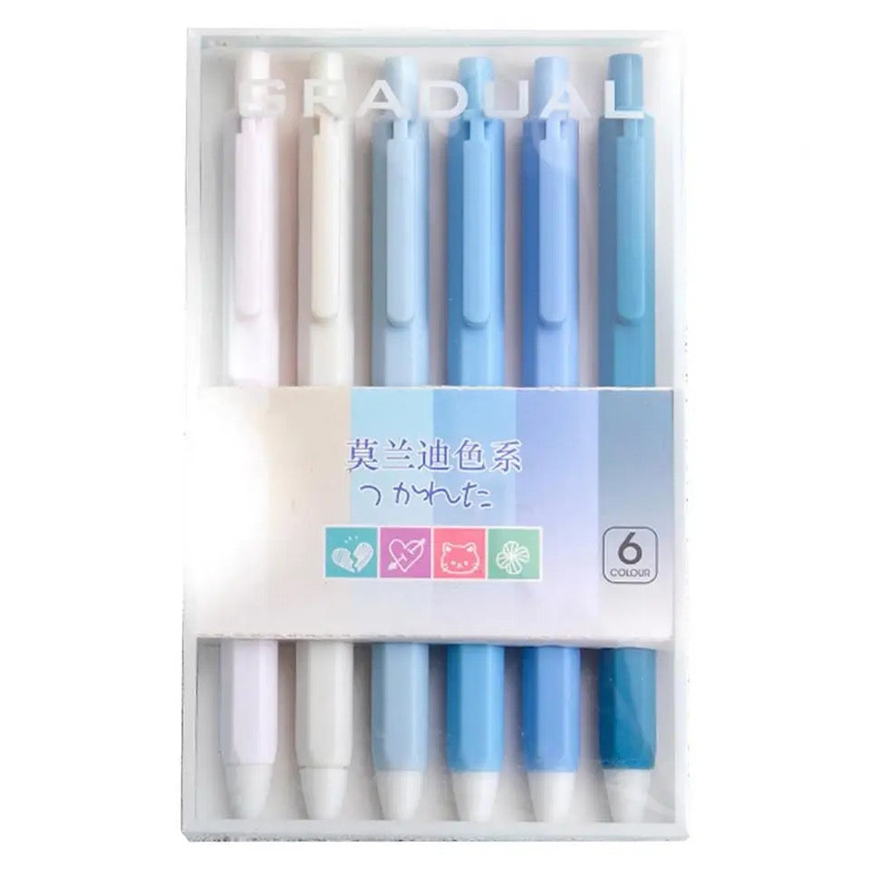 BB Aesthetic Imported Gel Pen Pack(High quality fluent working pen nibs)