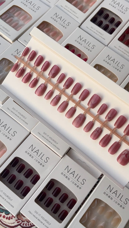 Nails with nail stickers BB-163