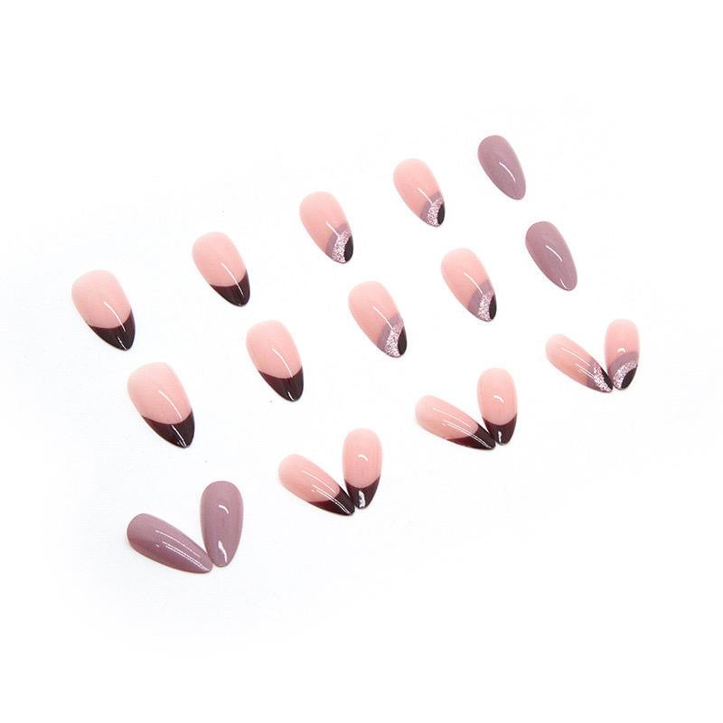 Nude Mauve Nails-Pack of 24 with free stickers BB-105