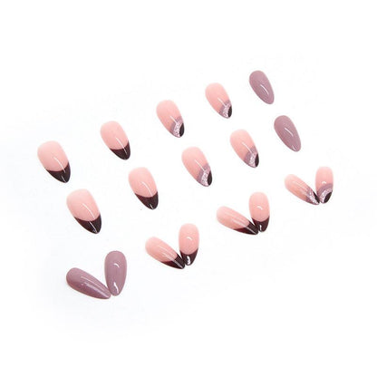 Nude Mauve Nails-Pack of 24 with free stickers BB-105