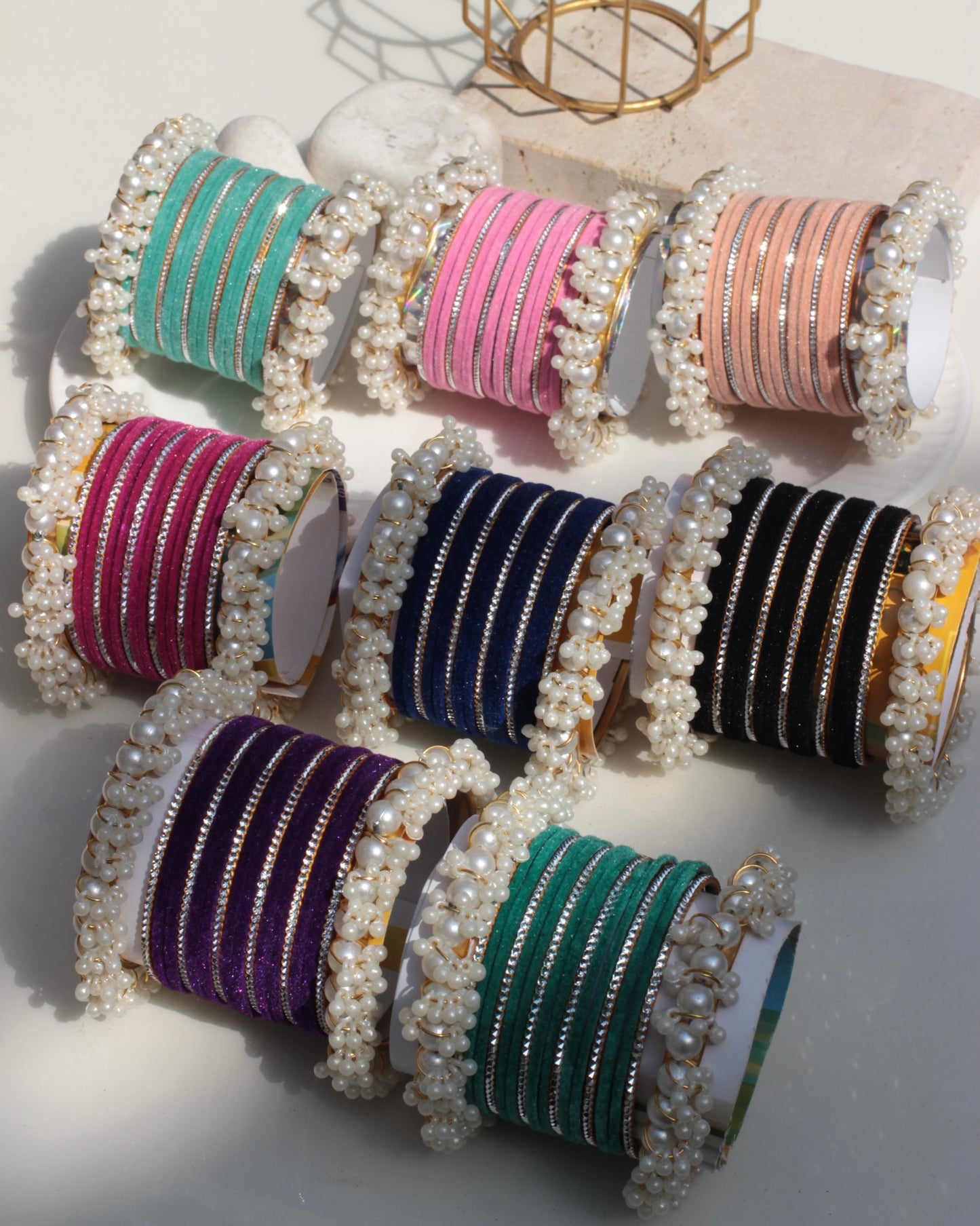 Husnara Bangles-dark pink