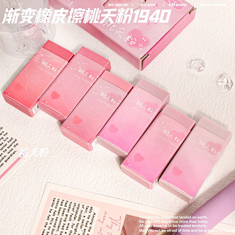 Pack of 6 erasers