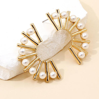 Bb-242 Pearl Bloom Earrings