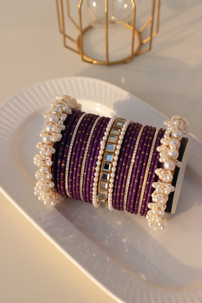 Noor e Khaas Bangles purple