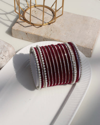 Anarkali Bangles-Maroon