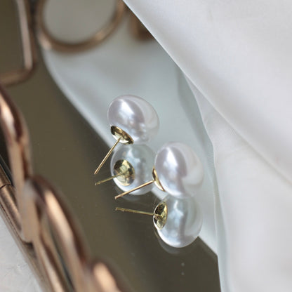Bb-204 Large Pearl Earrings
