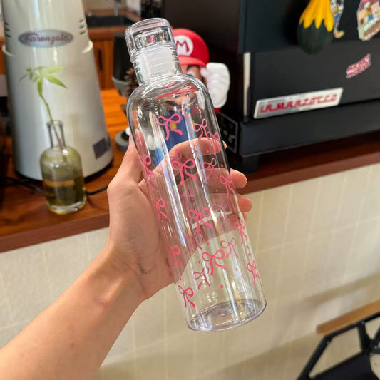 Transparent Bow bottle-high quality plastic