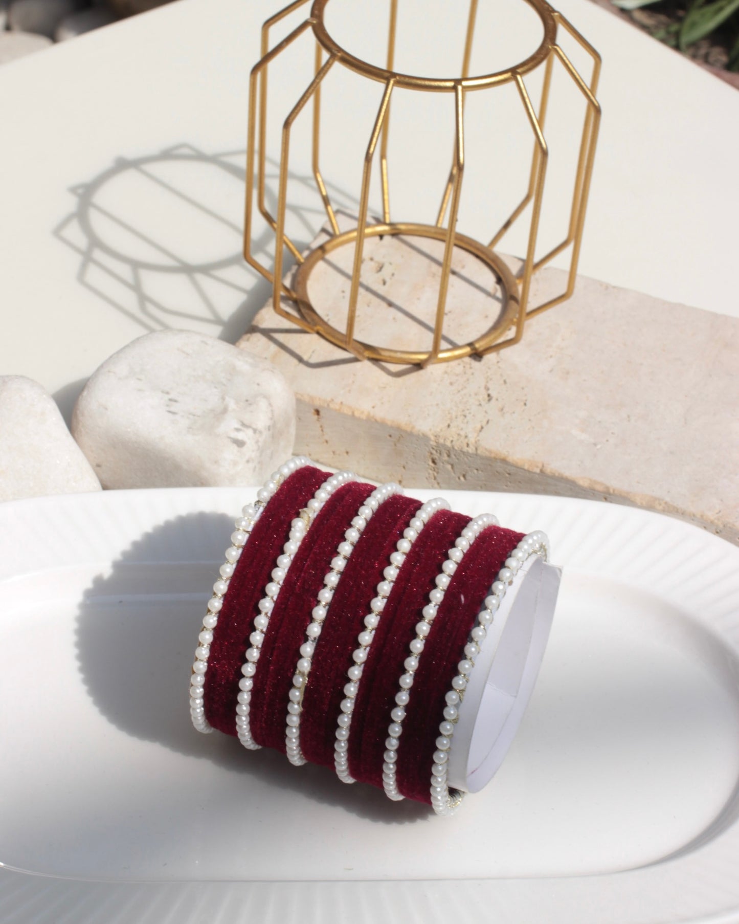 Noor-e-Jahan Bangles-maroon