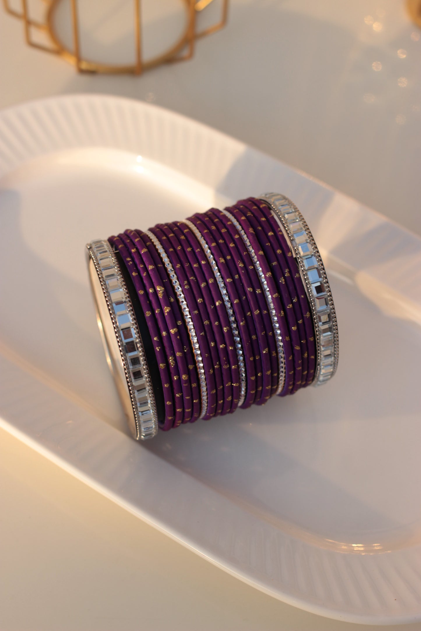 Noor ara bangles Purple