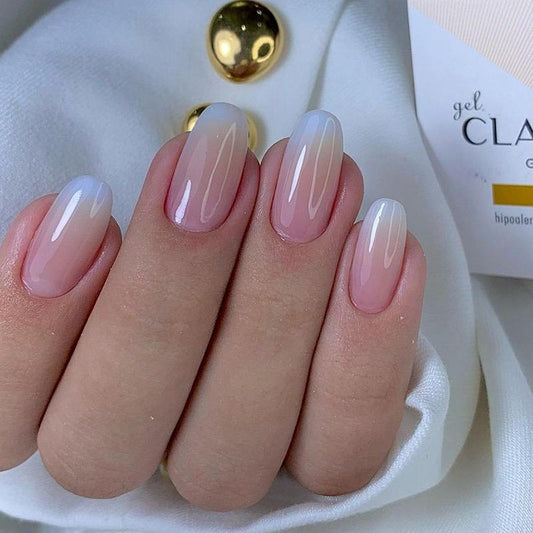 Ombre Blue Shaded Nails-Pack of 24 with free stickers BB-110