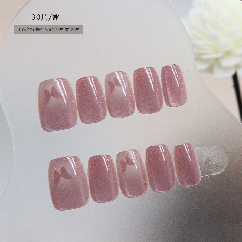 Nails with nail stickers BB-163