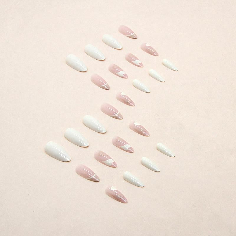 Nude luxury Nails-Pack of 24 with free stickers BB-104
