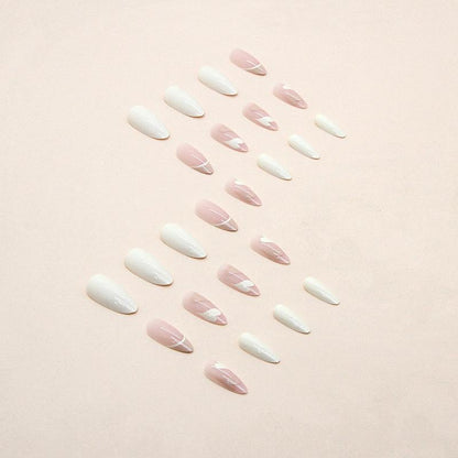 Nude luxury Nails-Pack of 24 with free stickers BB-104