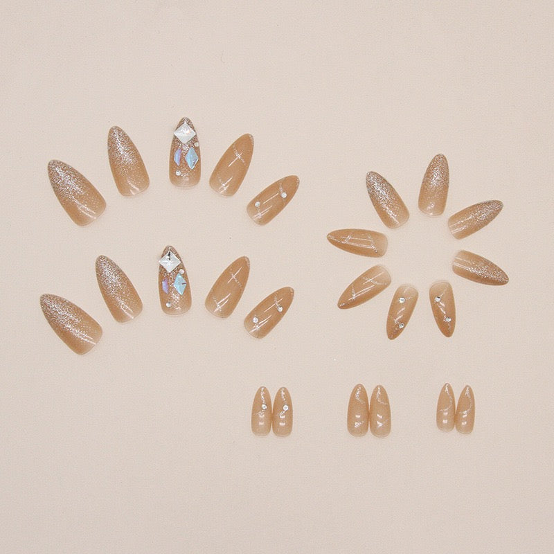 Nails-167 (24 pc Nails+ free nail kit)