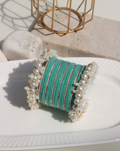 Husnara Bangles-turquoise