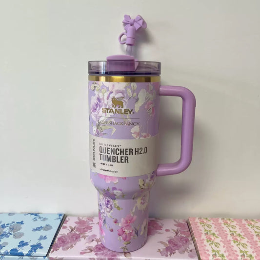 Purple printed Stanley