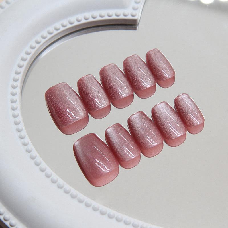 Cat eye reflective Nails- Pack of 24 with free nail kit 121
