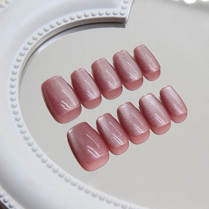 Cat eye reflective Nails- Pack of 24 with free nail kit 121