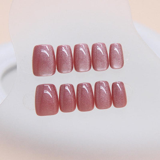 Cat eye reflective Nails- Pack of 24 with free nail kit 121