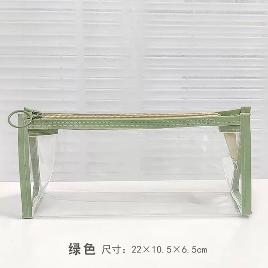 Olive green acrylic pouch