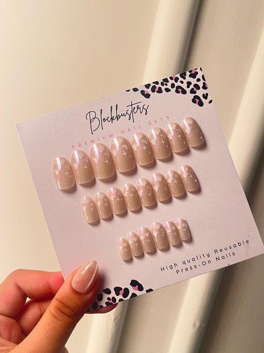 Nails-177 (24 pc Nails+ free nail kit)